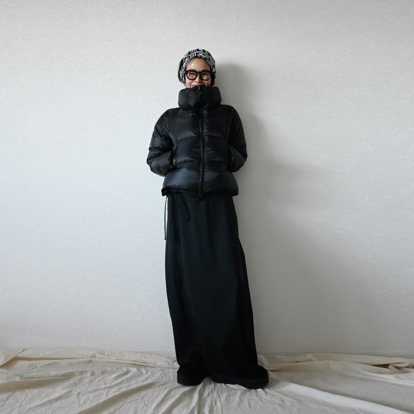 High neck Cropped Down 【受注商品】