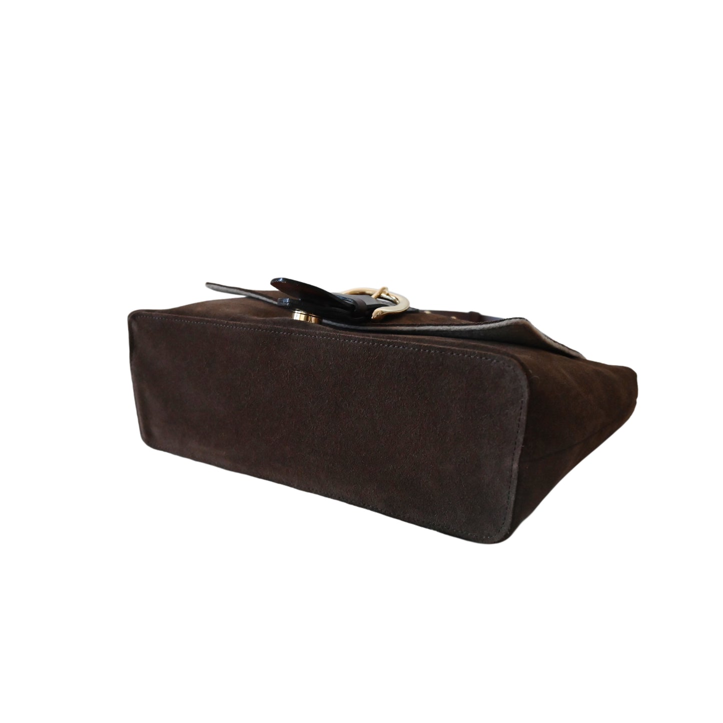Suede Flap Shoulder
