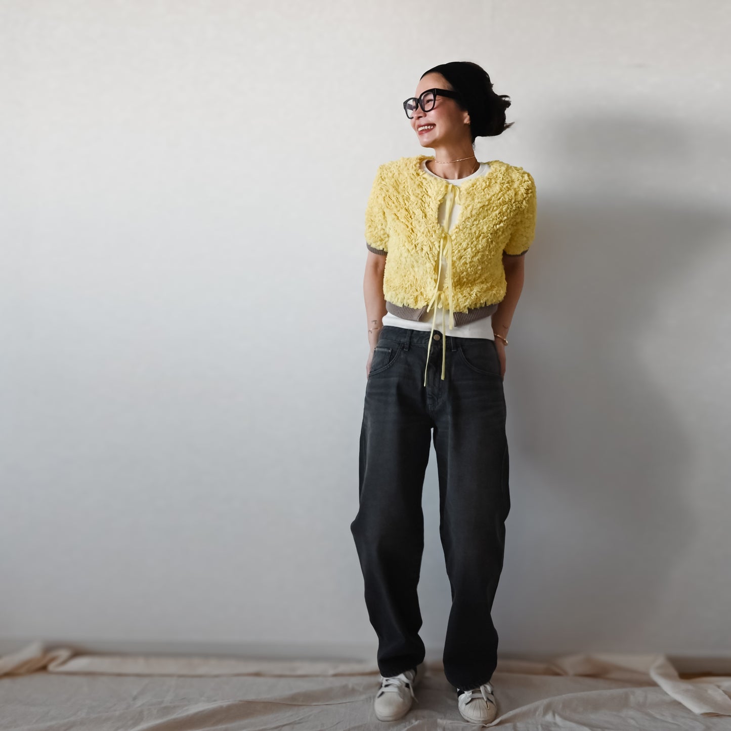 Midlize Wide Black Denim