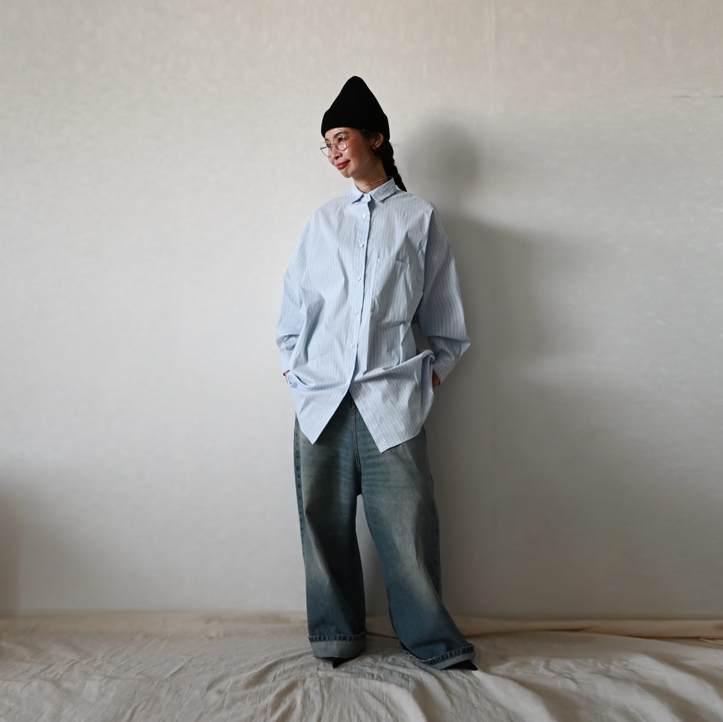 Dolman Sleeve Stripes Shirts