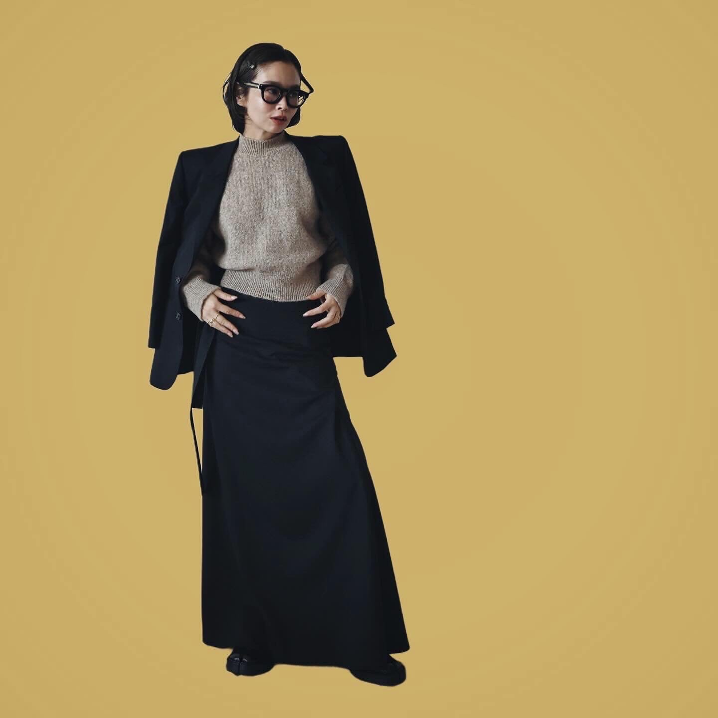 Wool Maxi Skirt