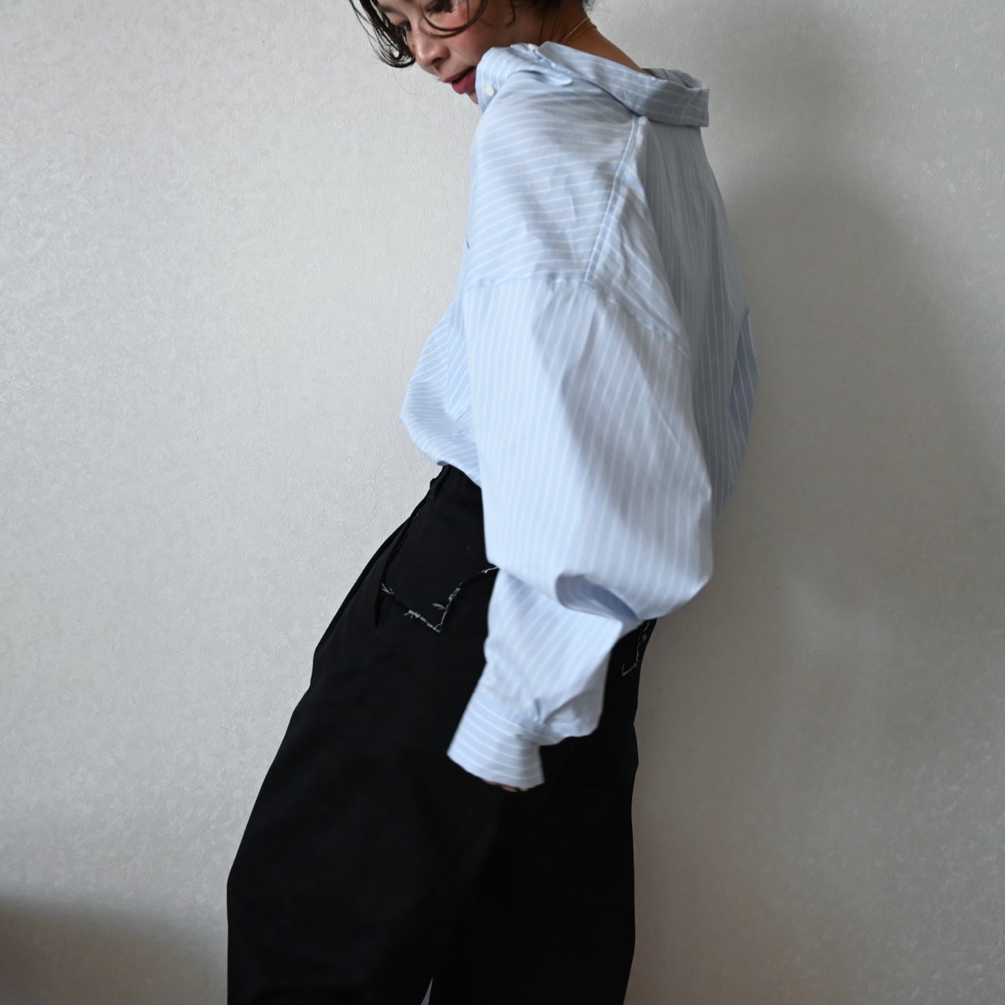 Dolman Sleeve Stripes Shirts