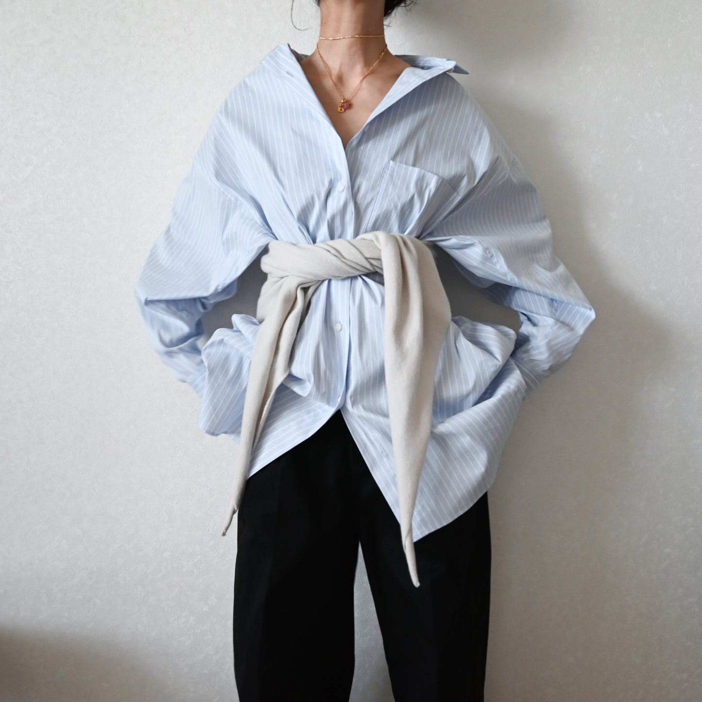 Dolman Sleeve Stripes Shirts
