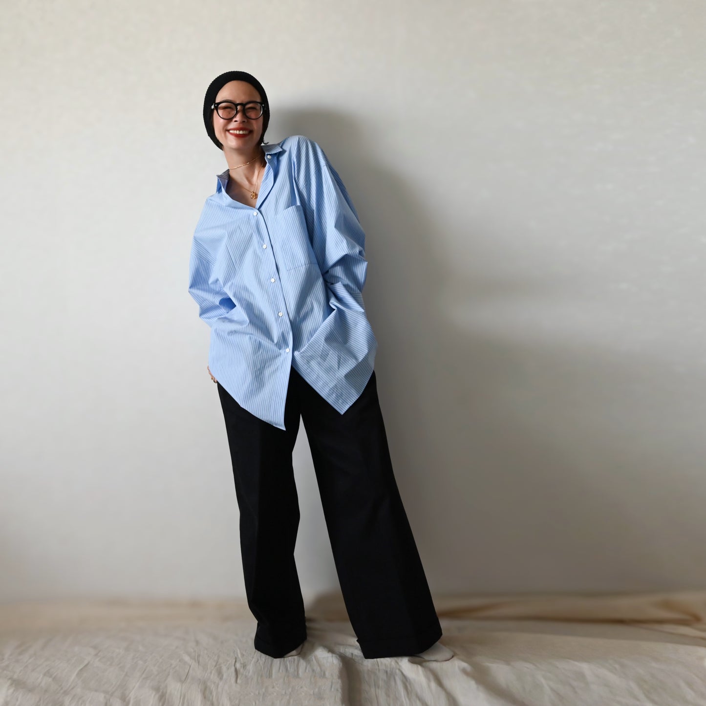 Dolman Sleeve Stripes Shirts