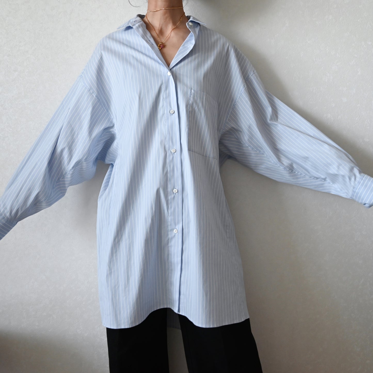 Dolman Sleeve Stripes Shirts