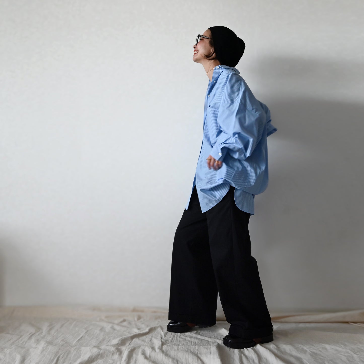 Dolman Sleeve Stripes Shirts