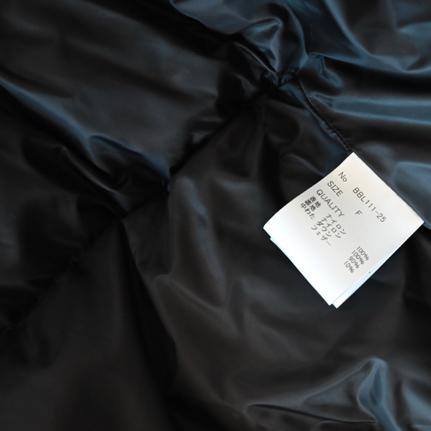 High neck Cropped Down 【受注商品】