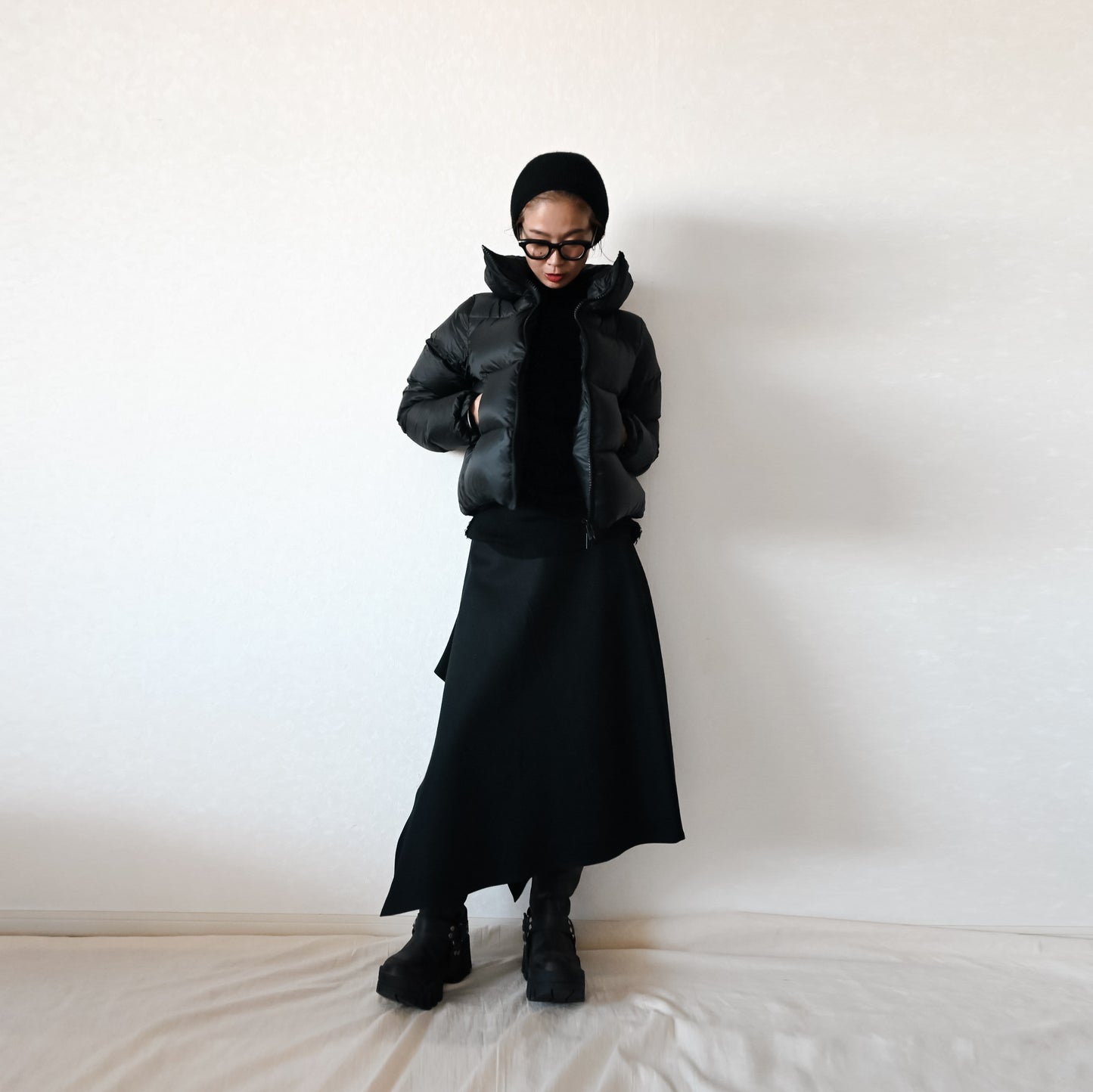High neck Cropped Down 【受注商品】