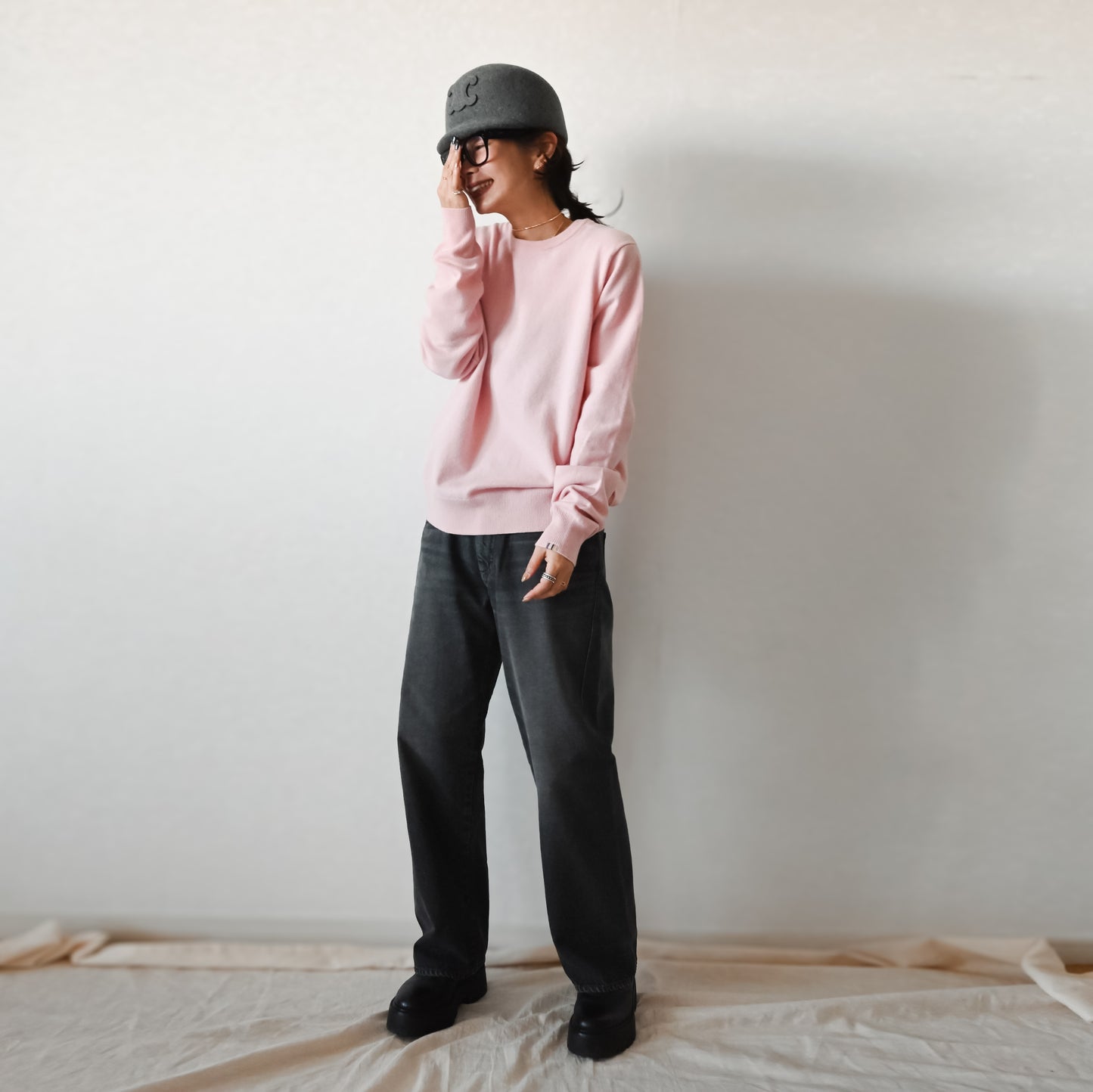 Midlize Wide Black Denim