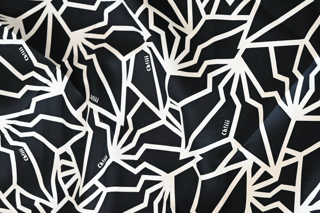 BAKIBAKI × ch!iii silk scarf