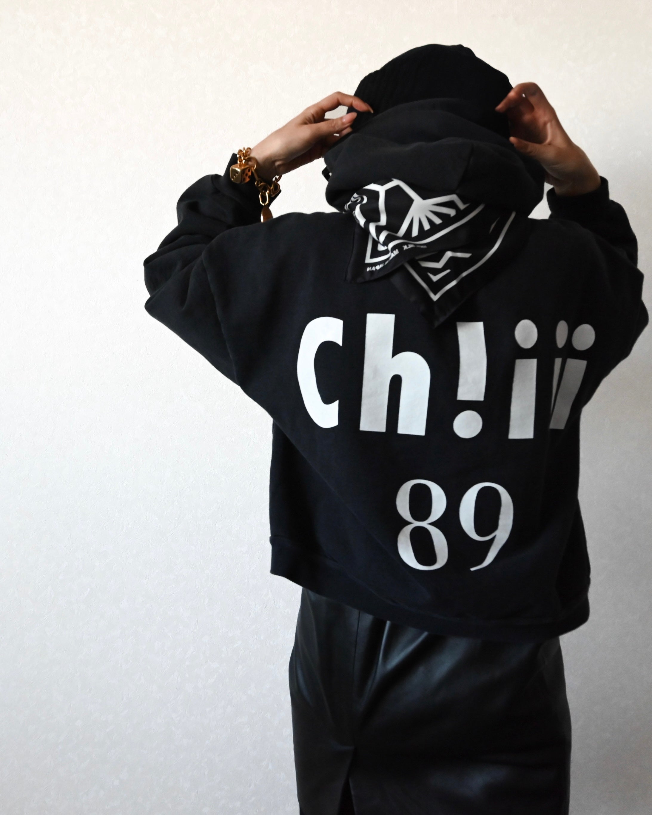 BAKIBAKI × ch!iii silk scarf