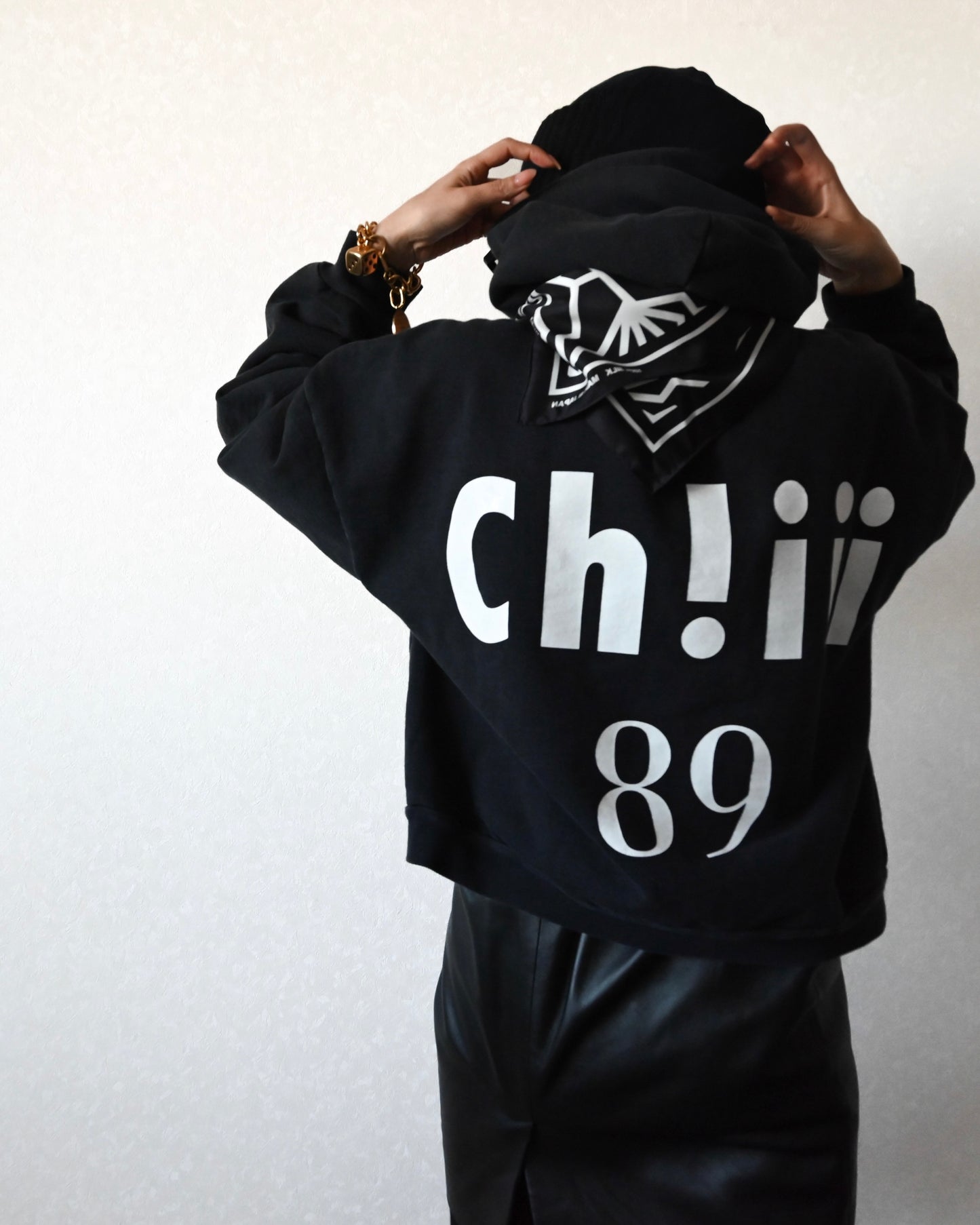 BAKIBAKI × ch!iii silk scarf　