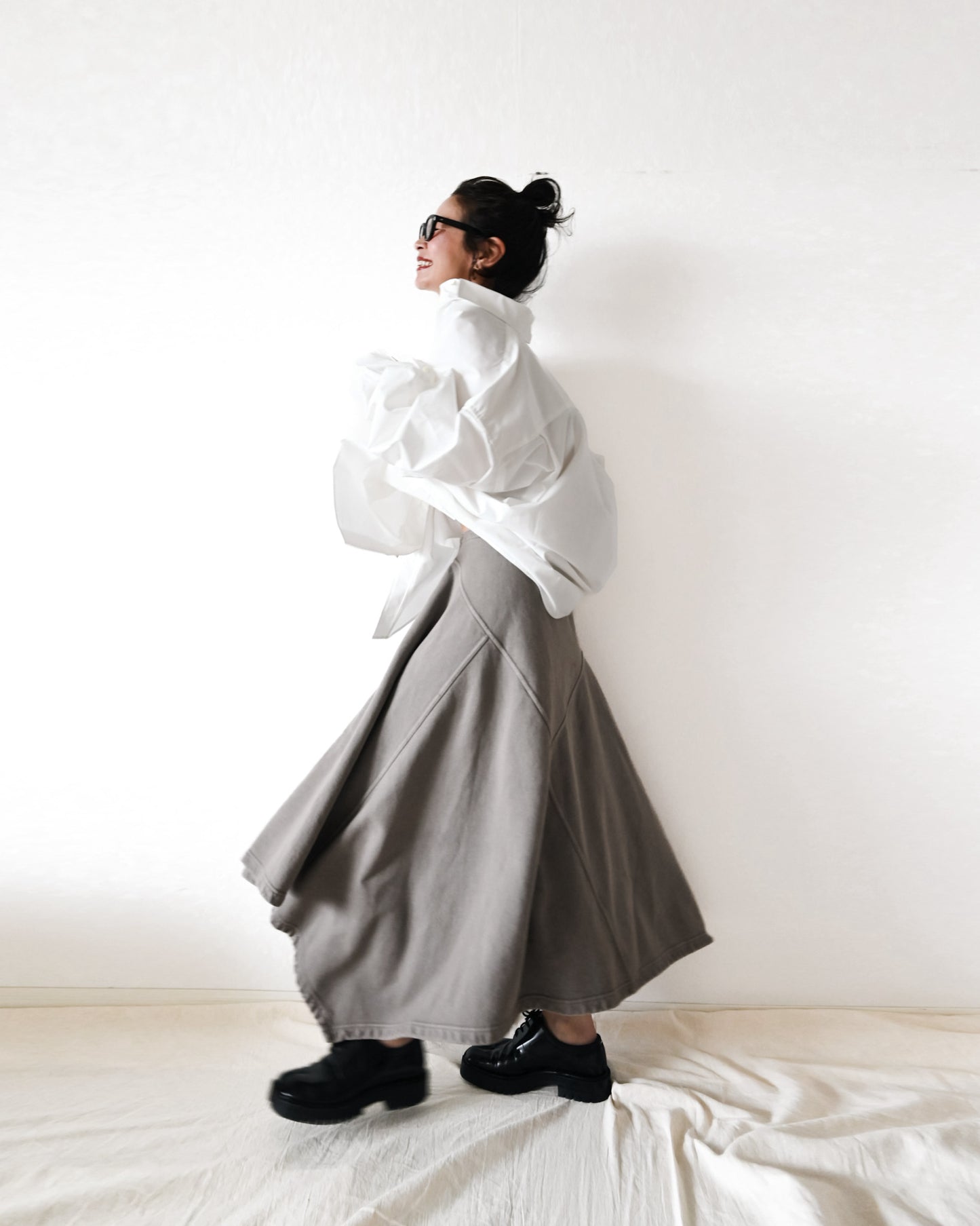 Sweat Asymmetry Skirt