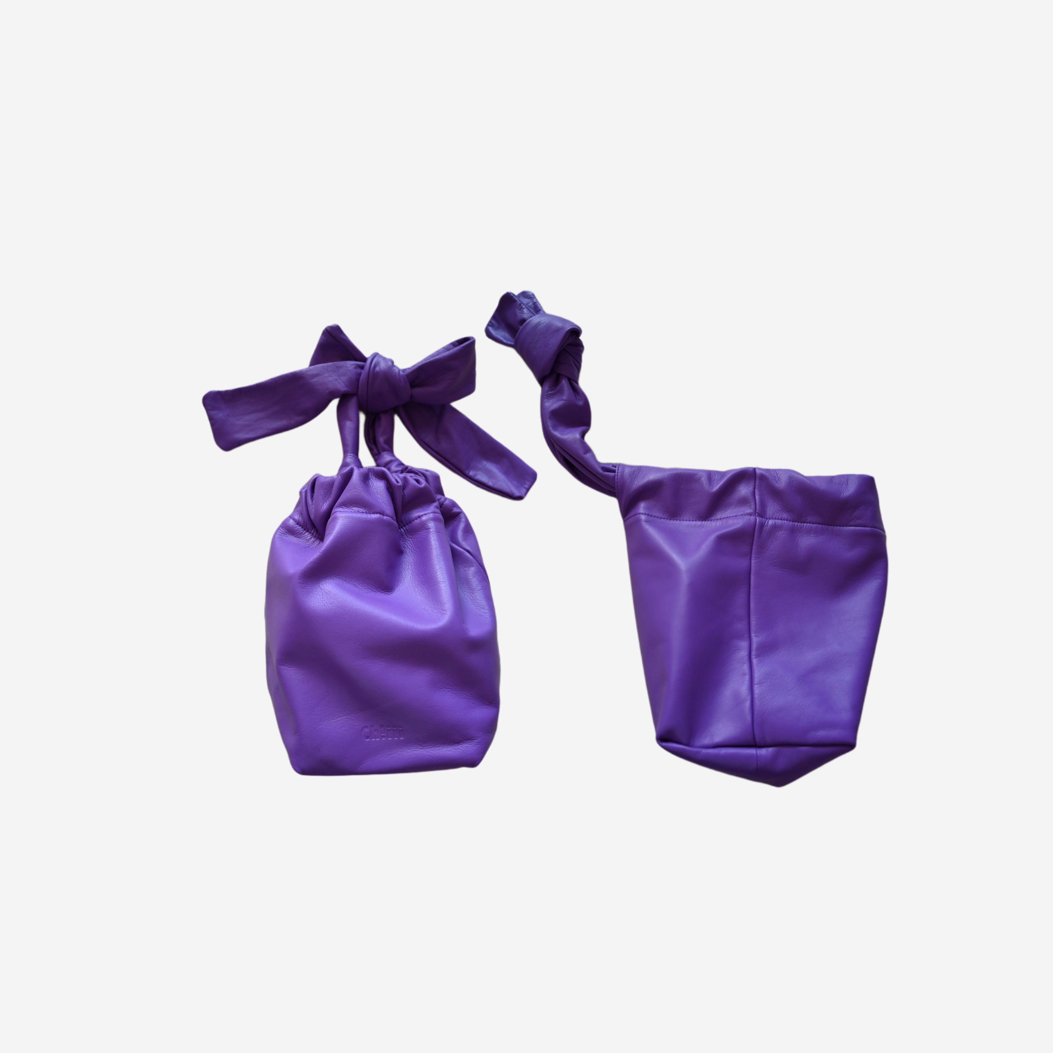 バッグchiiiibag String Kinchaku purple - ショルダーバッグ