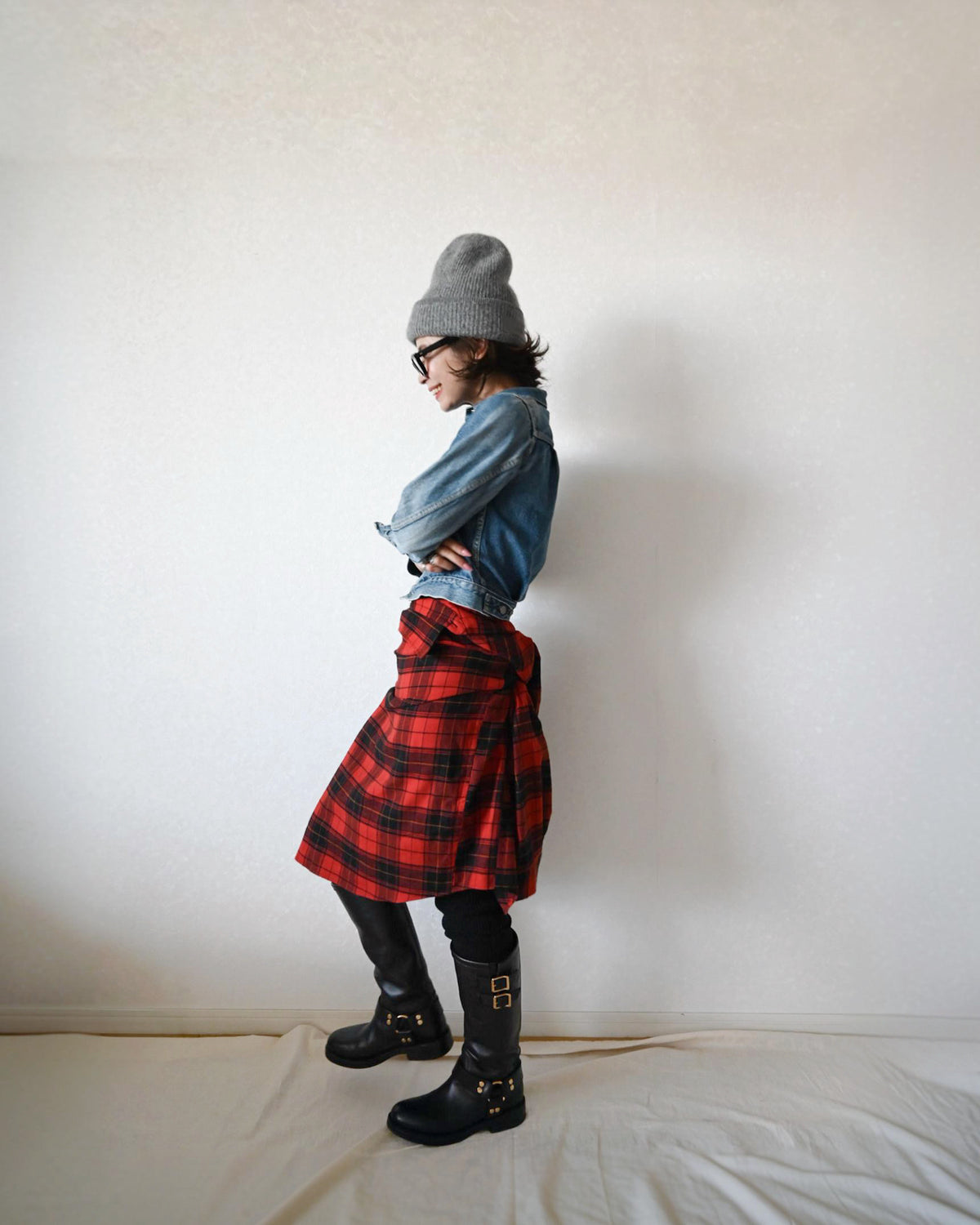 Oversized Flannel Check Shirts