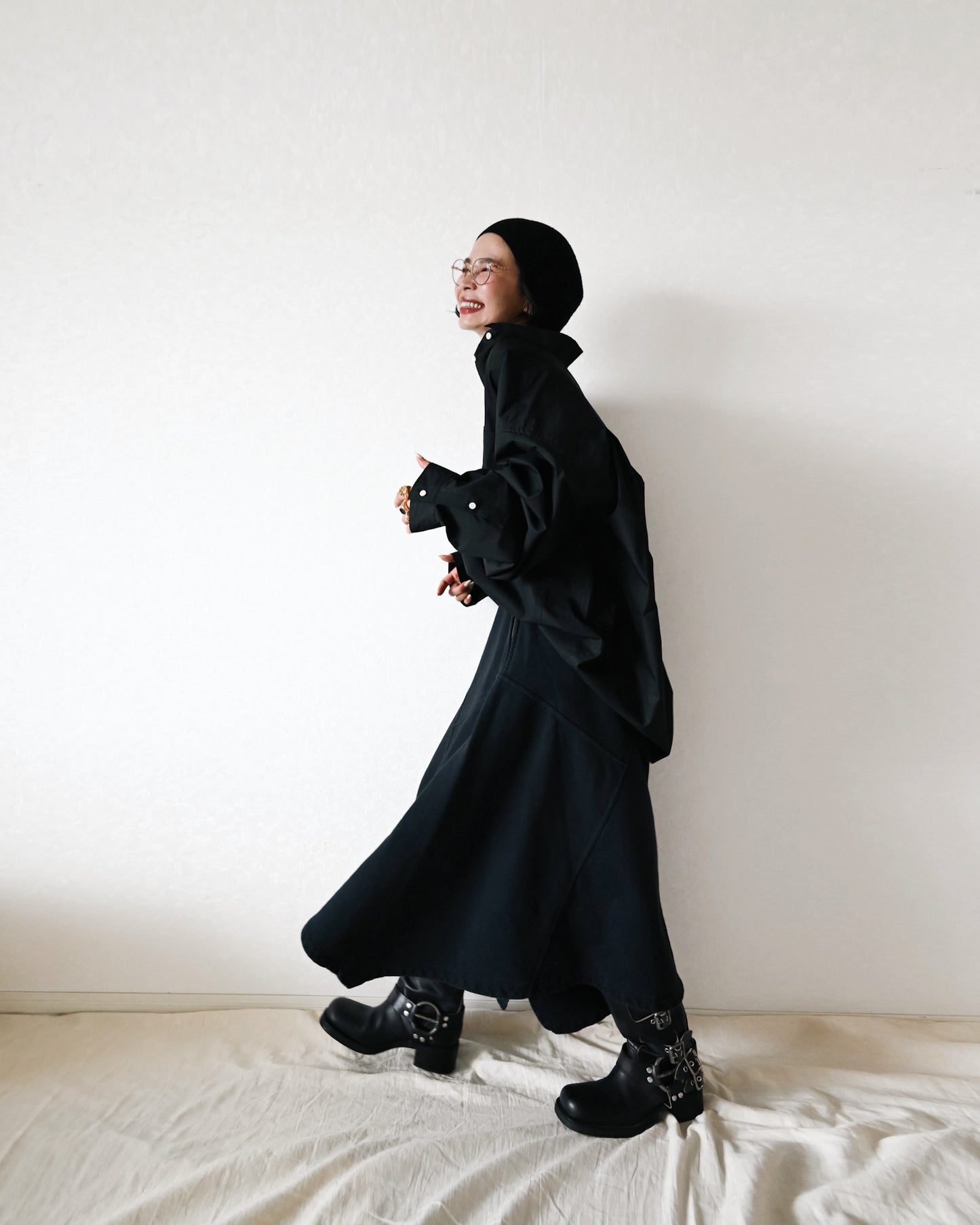 Sweat Asymmetry Skirt