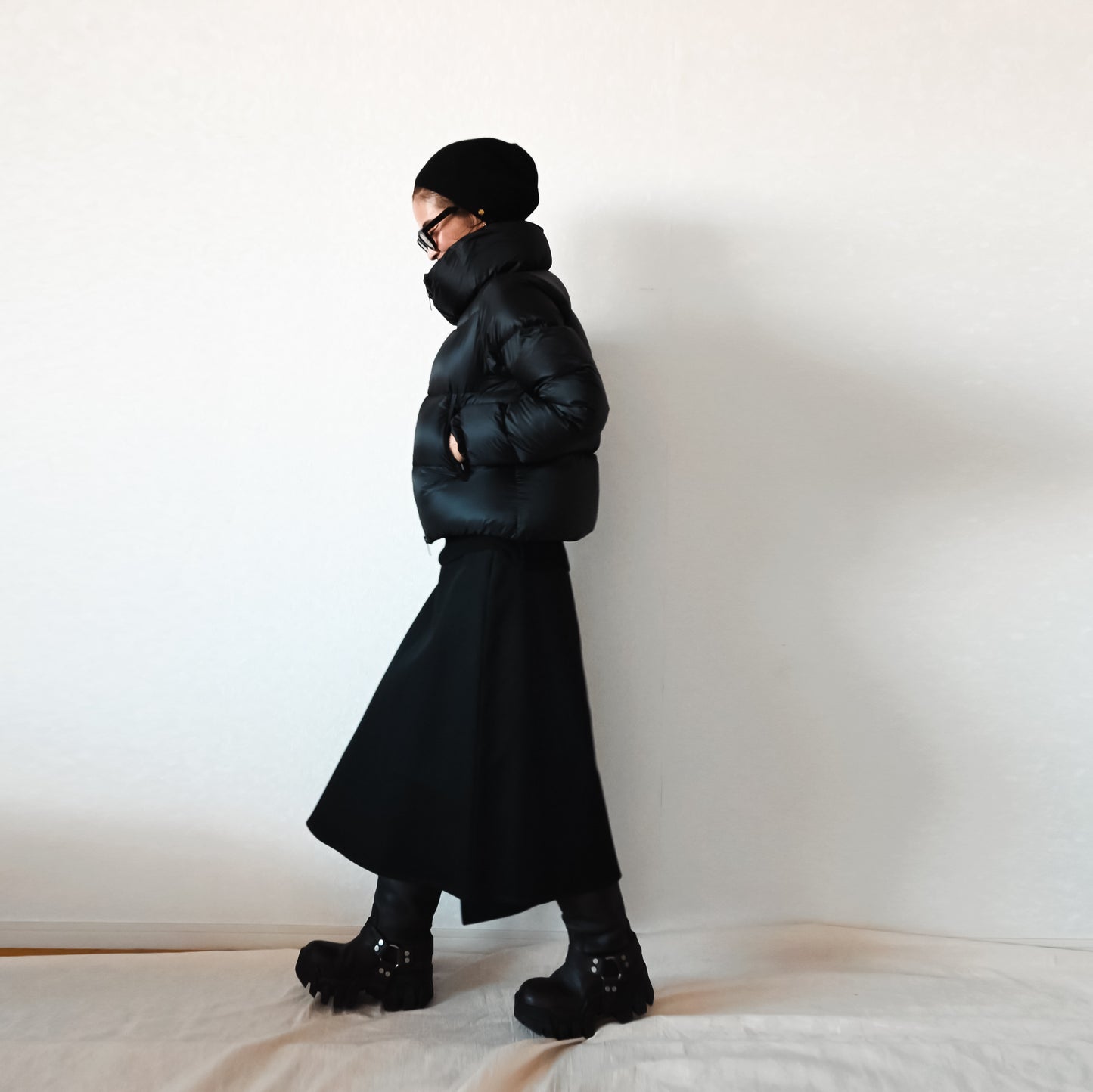 High neck Cropped Down　【受注商品】