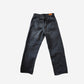 Midlize Wide Black Denim