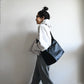Big Leather Bascket / black【受注商品】