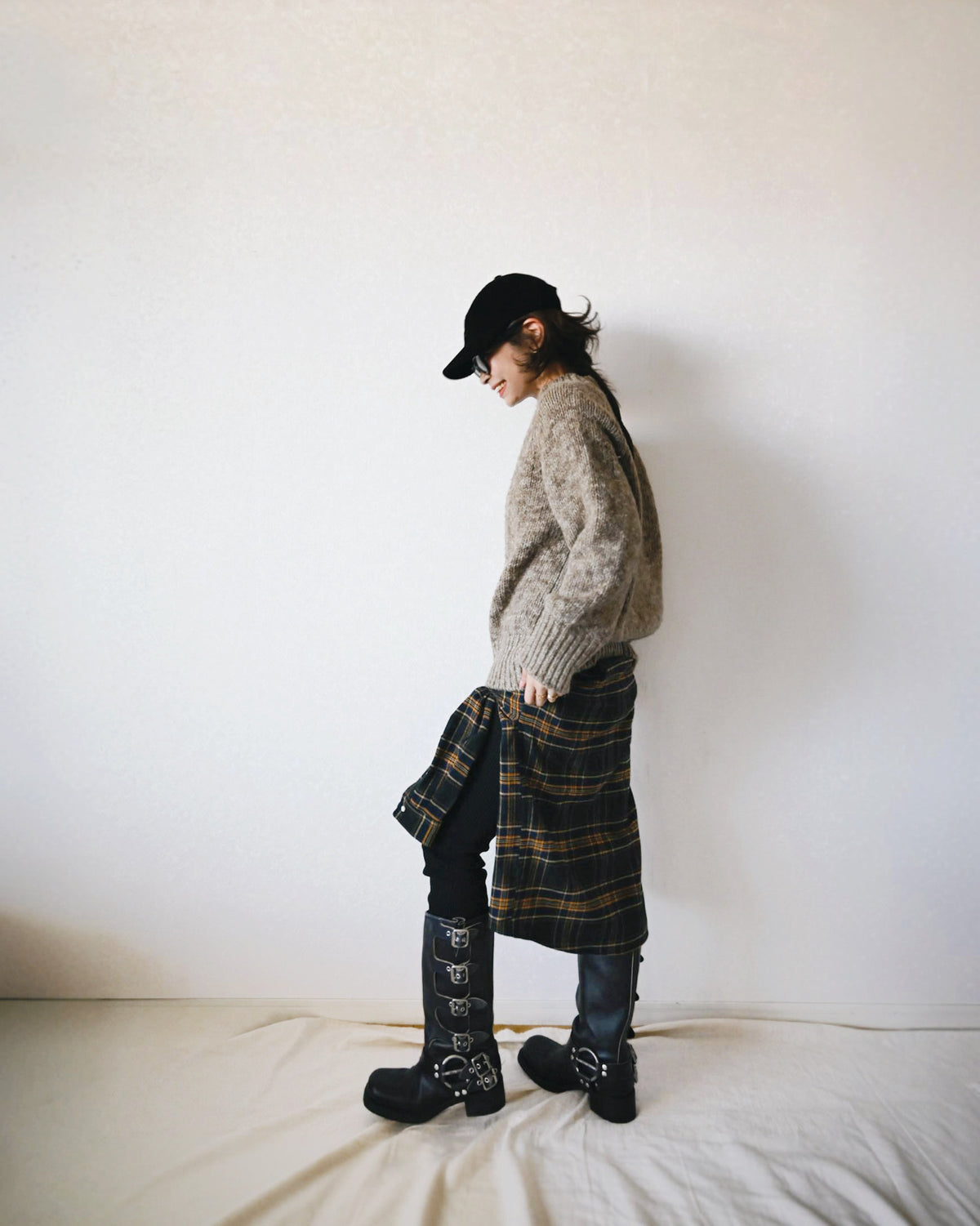 Oversized Flannel Check Shirts