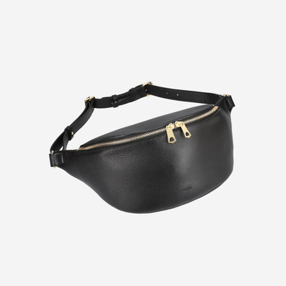 Shrink Leather Waist Bag