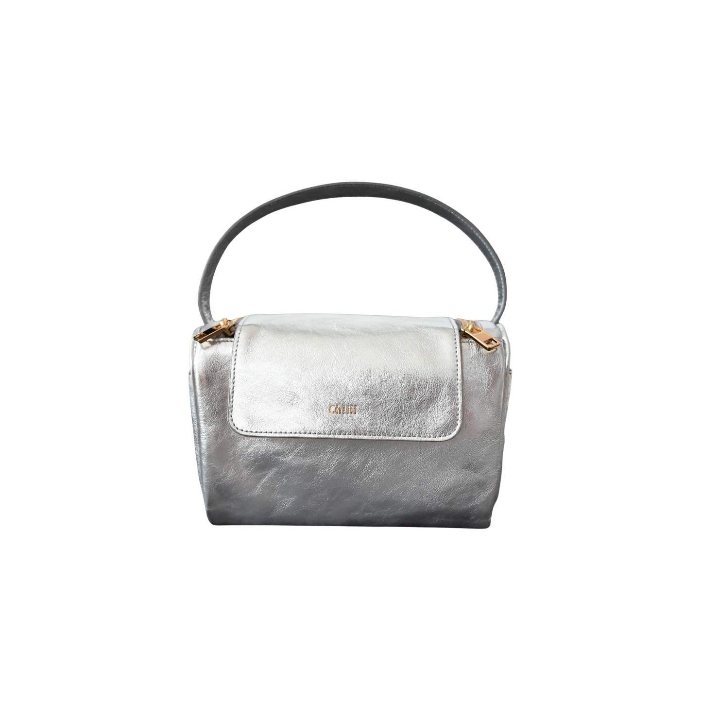 W-zip One-Shoulder Bag