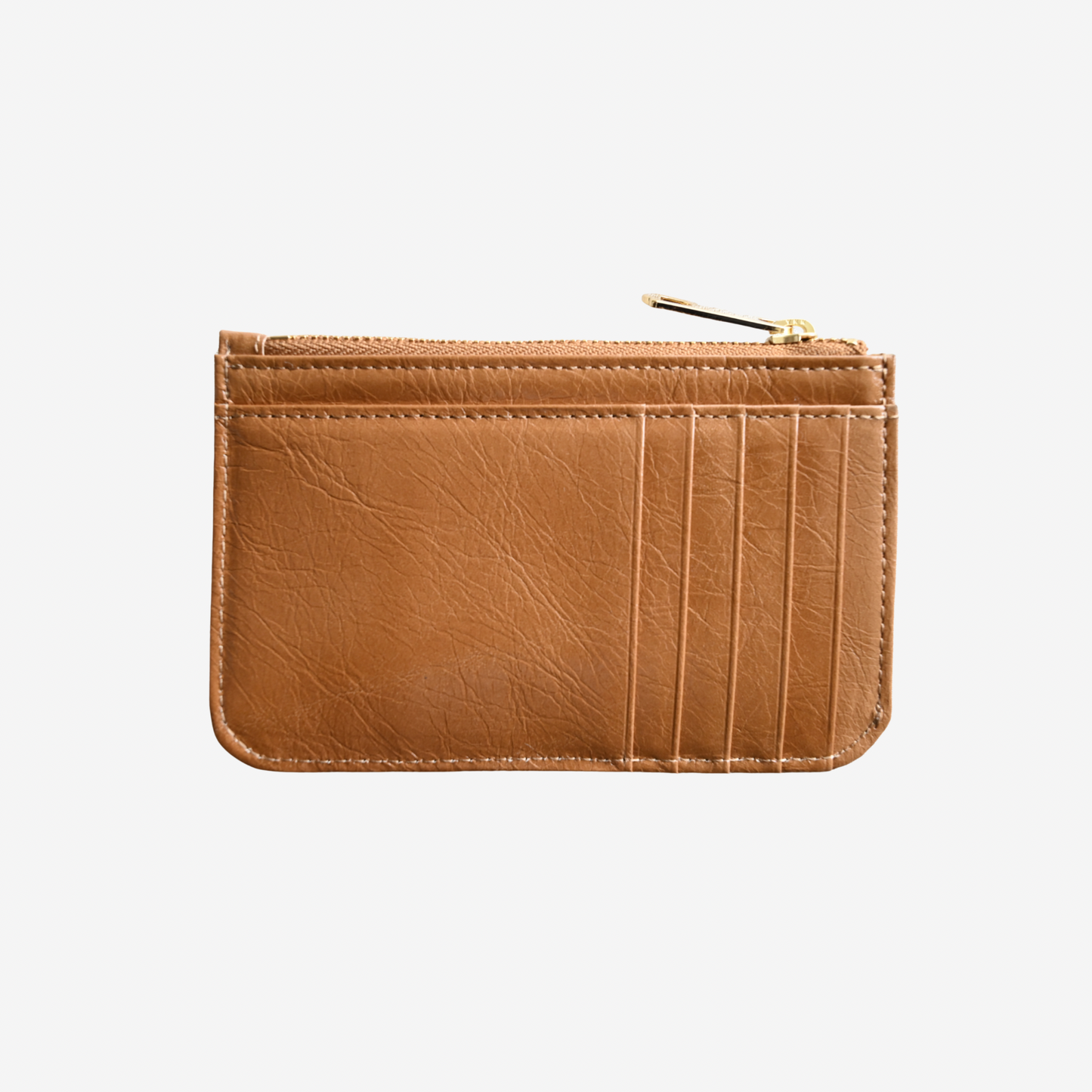 Cracked leather Flap Coin Cadecase