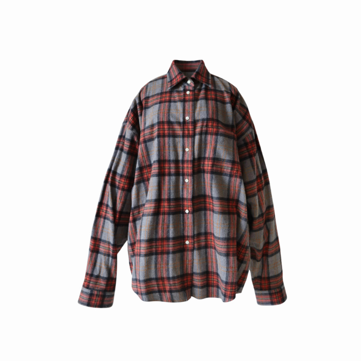 Oversized Flannel Check Shirts
