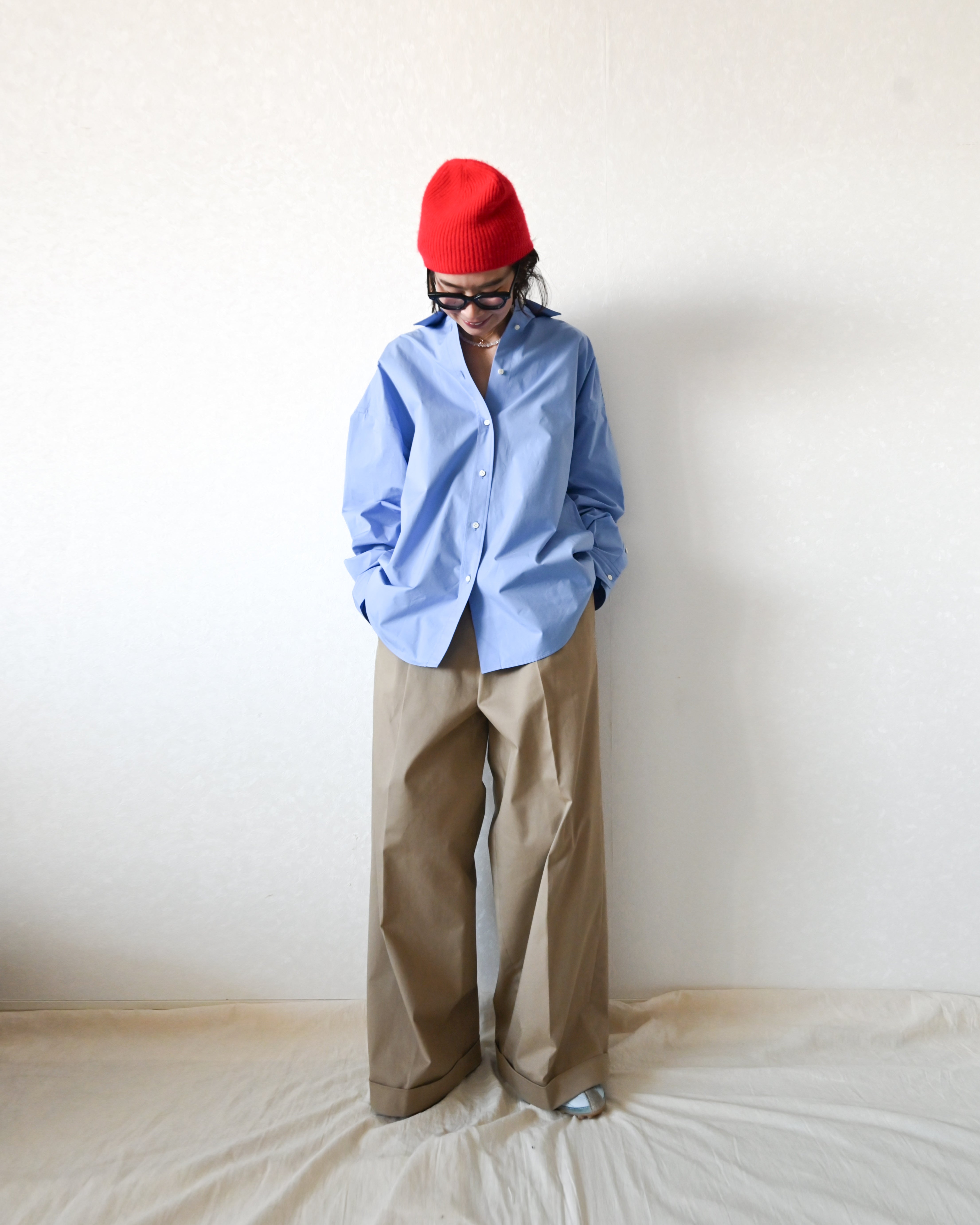【Ch!iii】Tuck Wide Pants / chino beige40 Tuck Wide Pants / chino – ch!iii