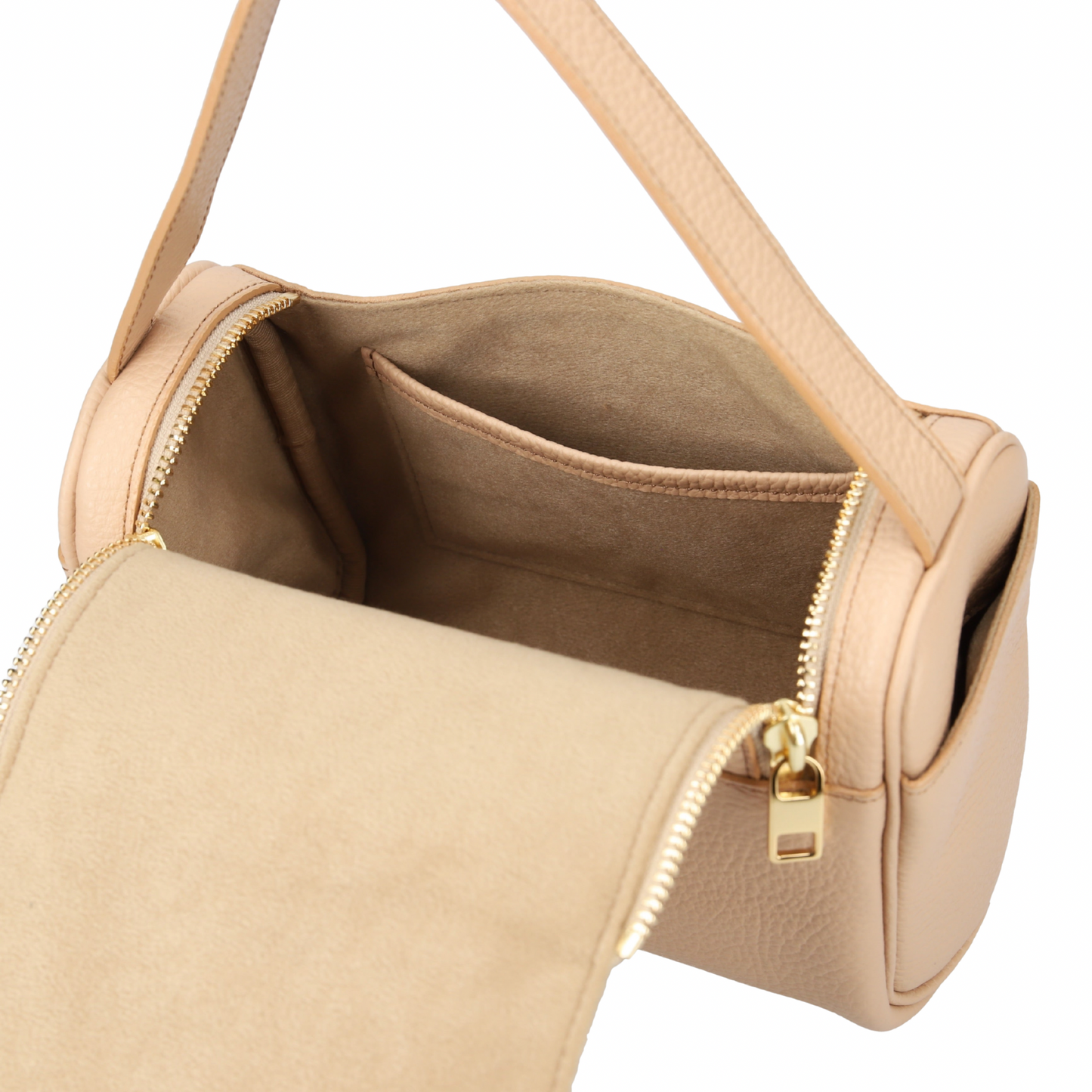 W-zip One-Shoulder Bag