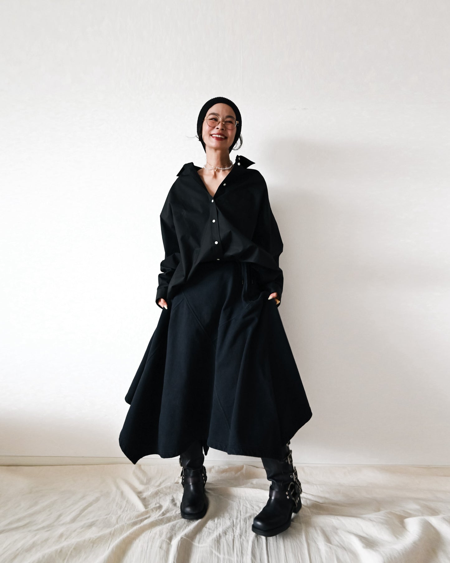 Sweat Asymmetry Skirt