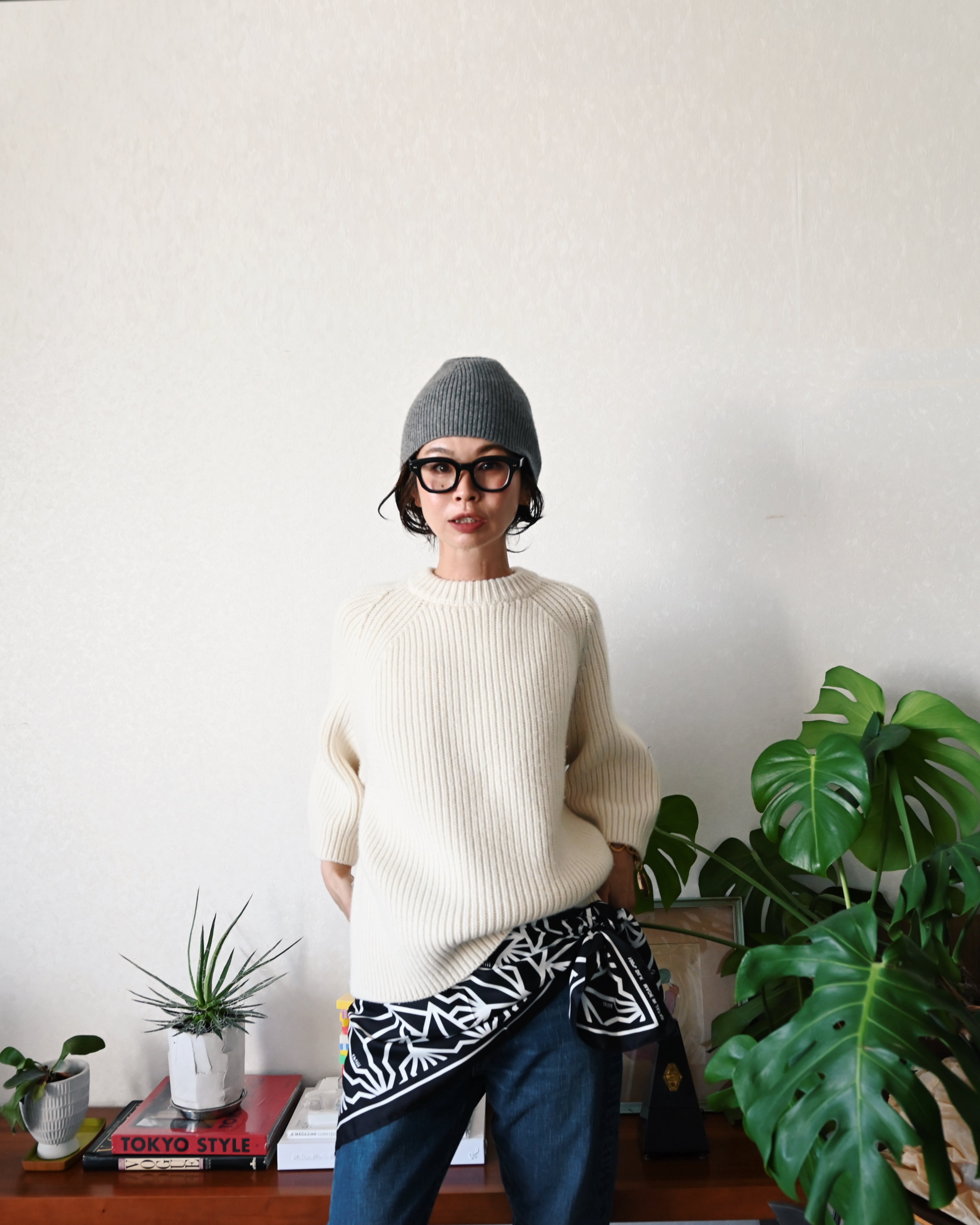 BAKIBAKI × ch!iii silk scarf