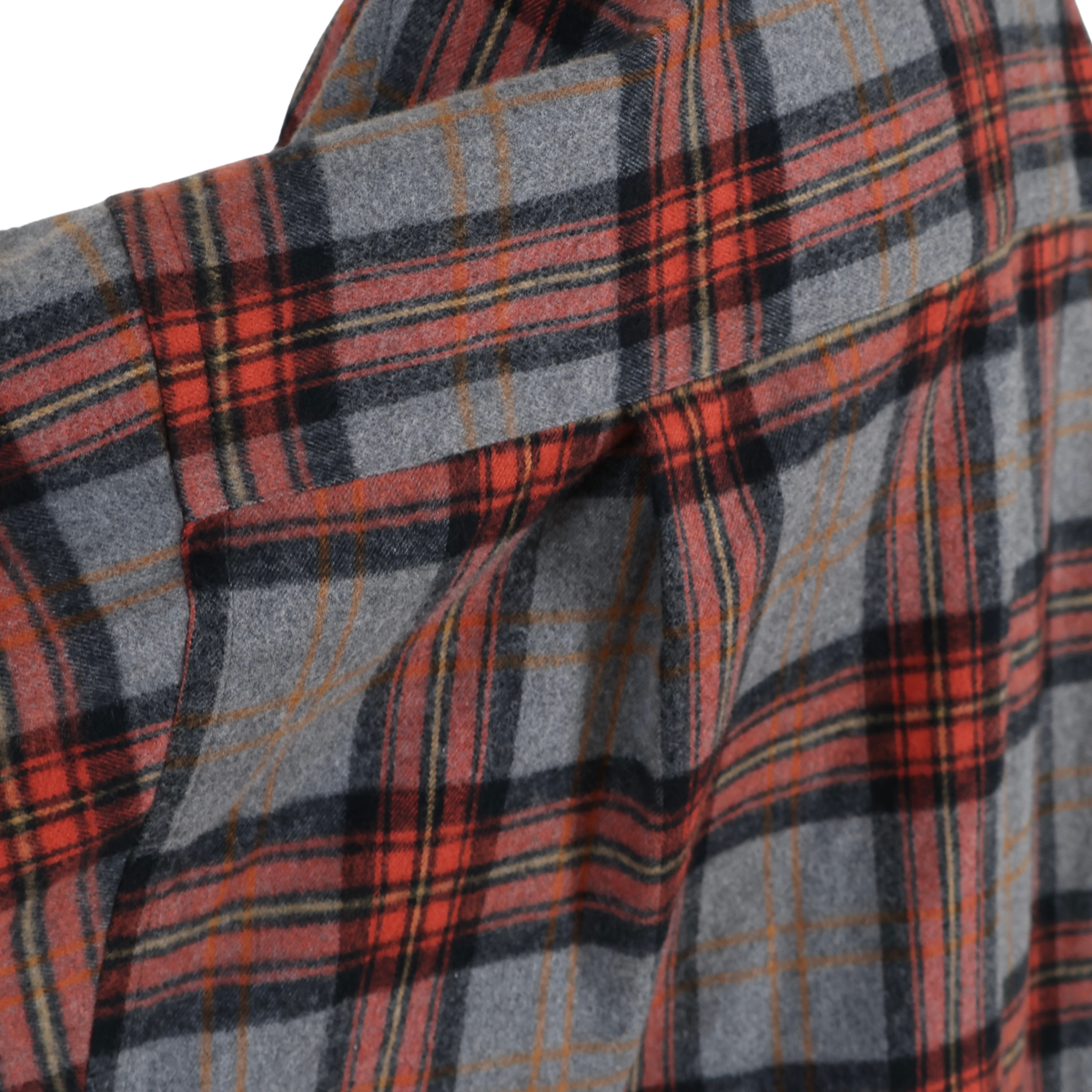 Oversized Flannel Check Shirts
