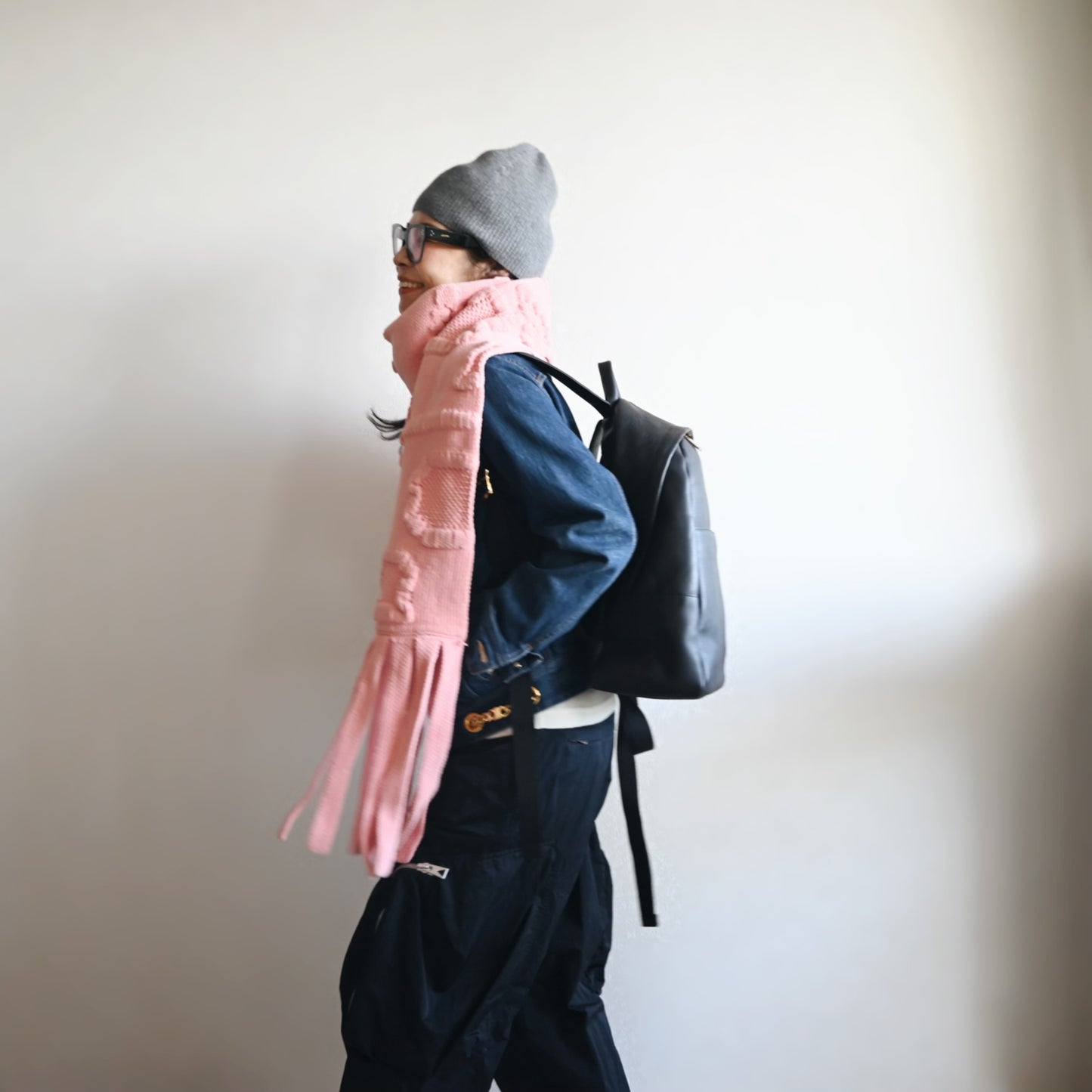 Leather Backpack / black　【受注商品】