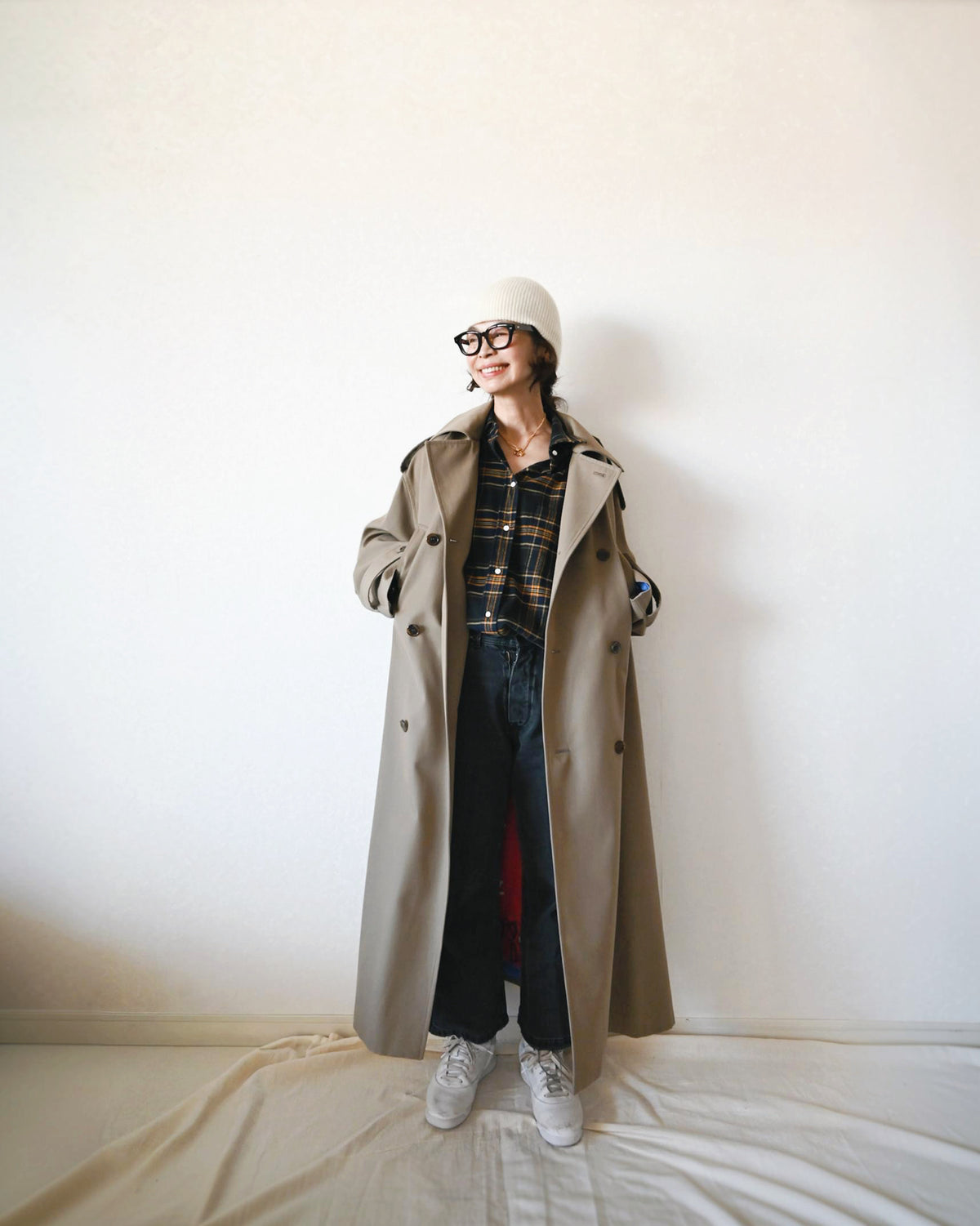 Oversized Flannel Check Shirts