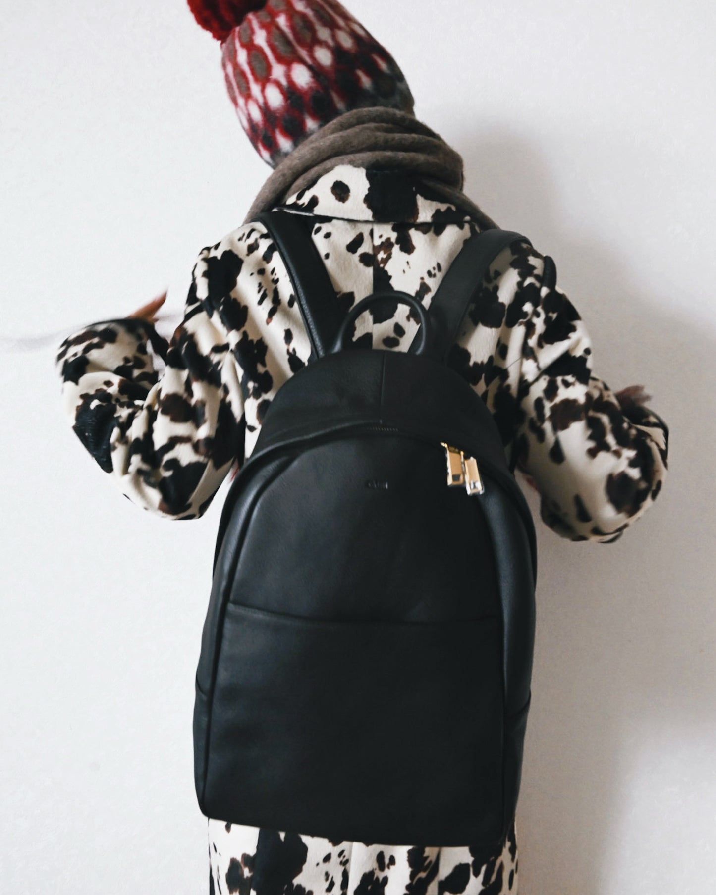 Leather Backpack / black　【受注商品】