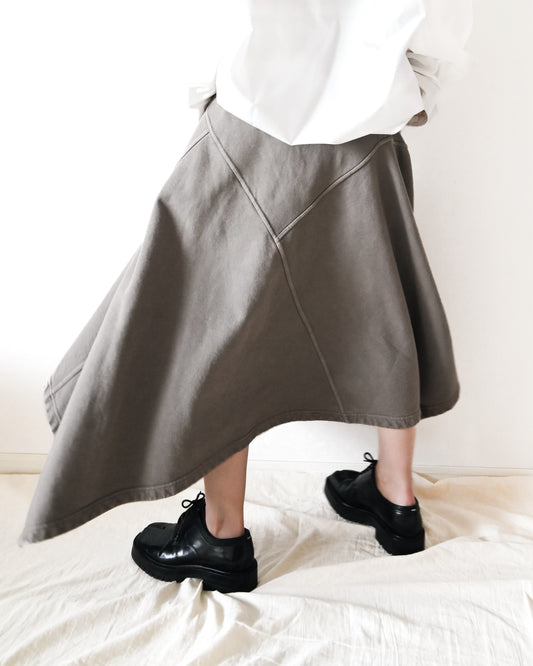 Sweat Asymmetry Skirt