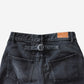 Midlize Wide Black Denim