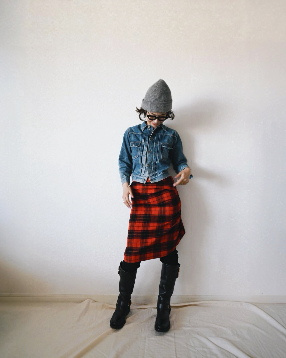Oversized Flannel Check Shirts