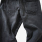 Midlize Wide Black Denim