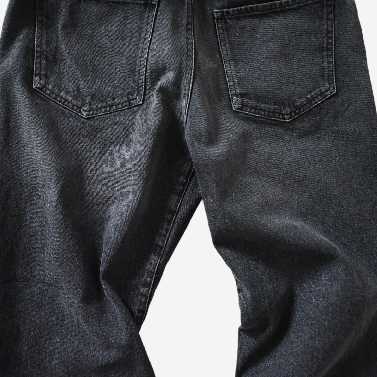 Midlize Wide Black Denim