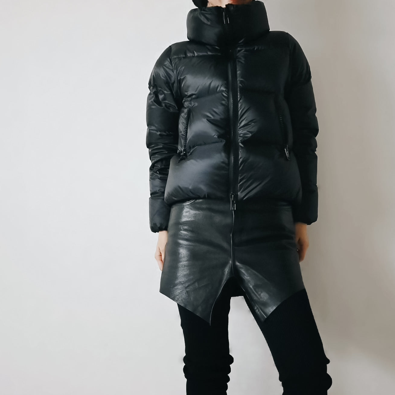 High neck Cropped Down　【受注商品】