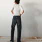 Midlize Wide Black Denim