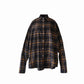 Oversized Flannel Check Shirts