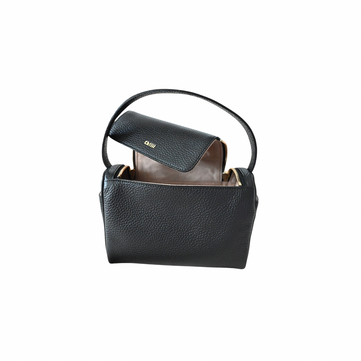 W-zip One-Shoulder Bag
