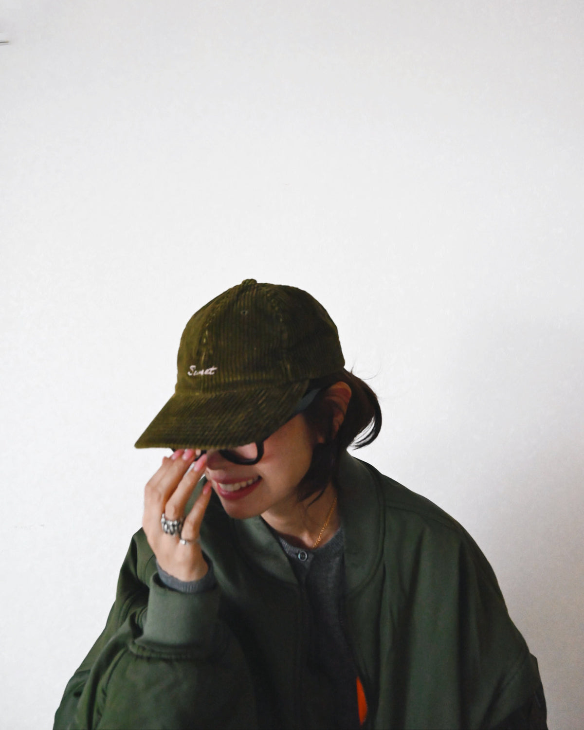 Corduroy "sweet" Cap