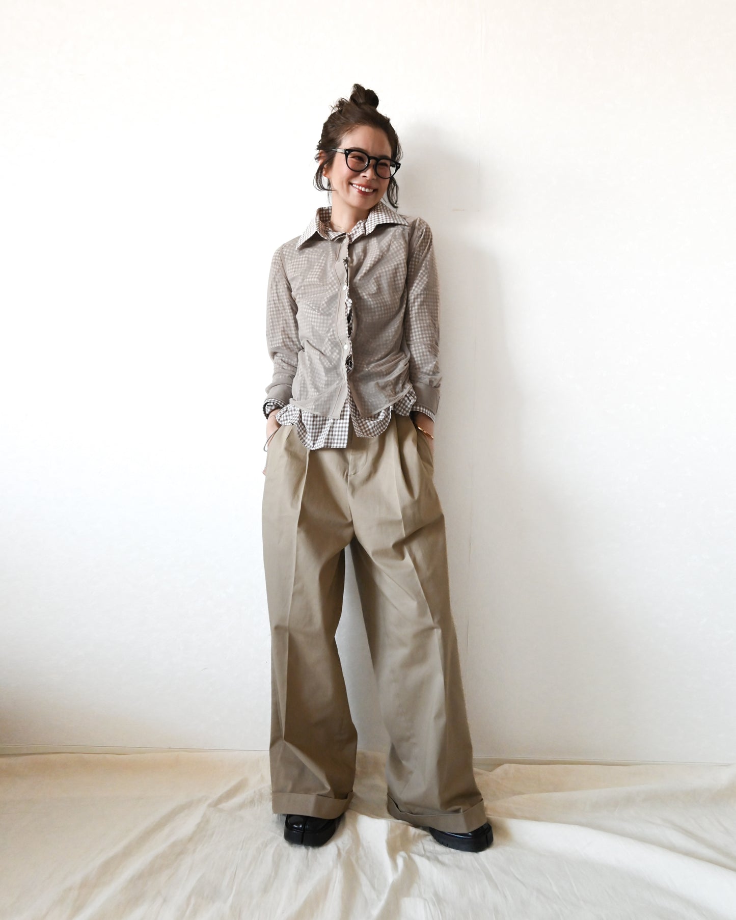 Tuck Wide Pants / chino 【受注商品】