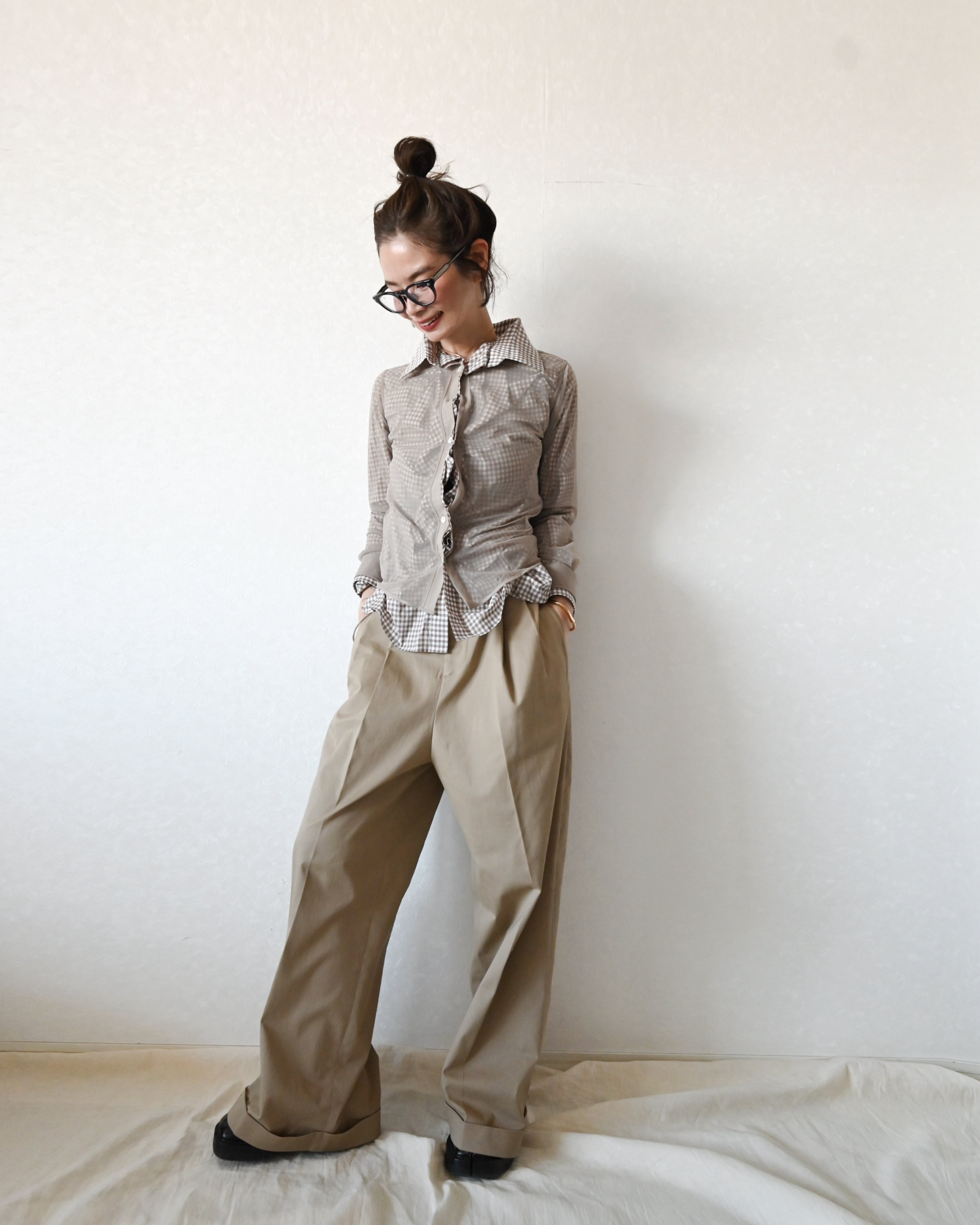Tuck Wide Pants / Chino – ch!iii