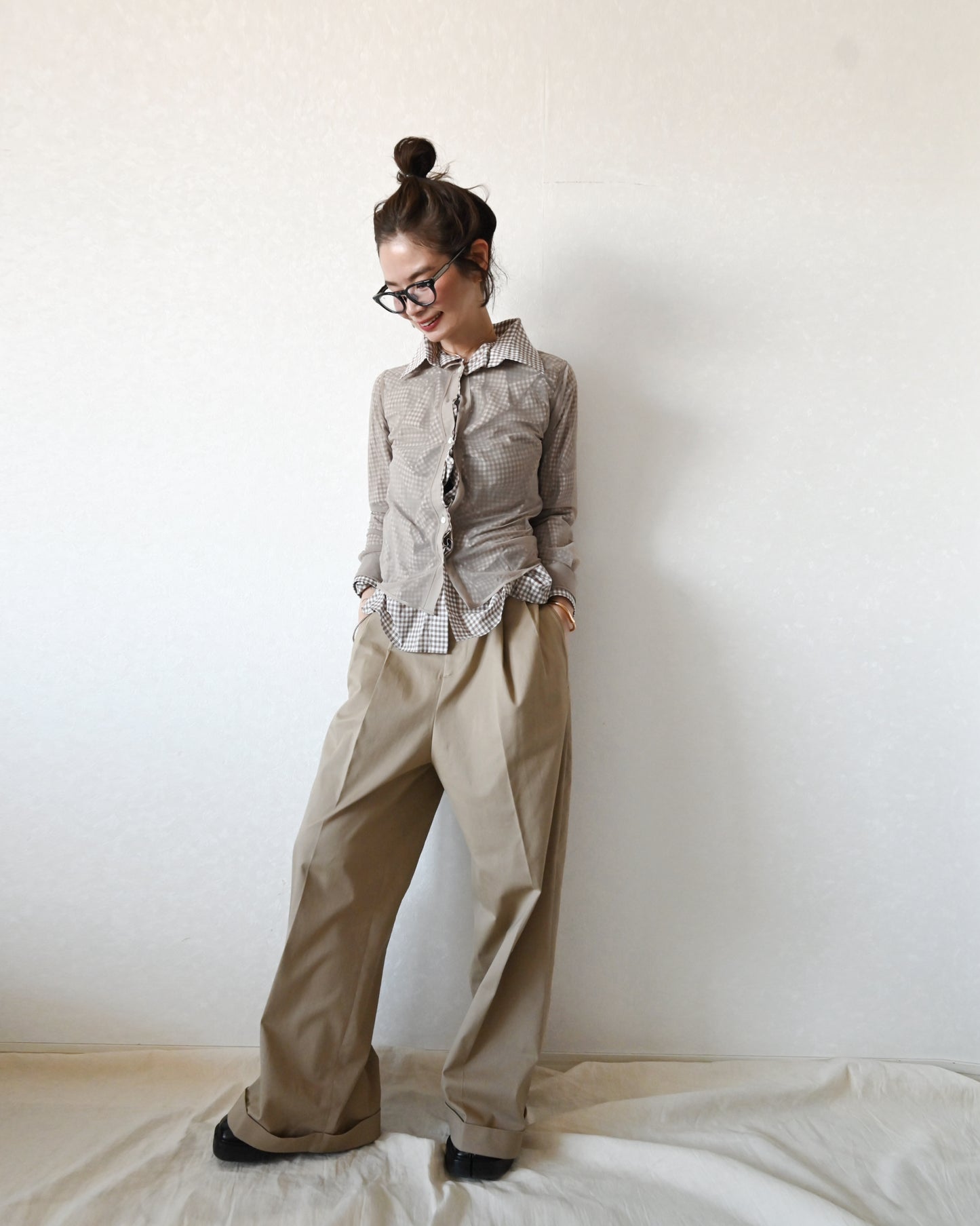 Tuck Wide Pants / chino 【受注商品】