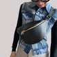 Shrink Leather Waist Bag